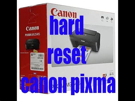 R Initialisation De L Imprimante Canon Pixma Youtube