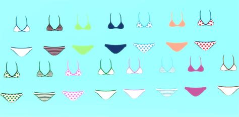 D Model Bikini Anime Girl Characters VR AR Low Poly CGTrader