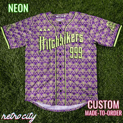 Haunted Mansion Ride Hitchhikers Full Button Baseball Fan Jersey Neo