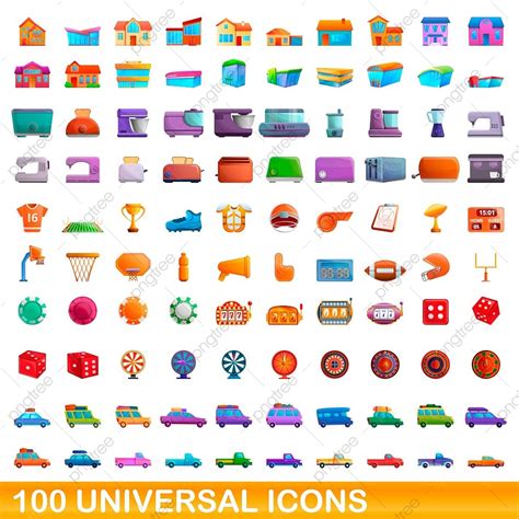 100 Vector PNG Images 100 Universal Icons Set Vector Icon Defense