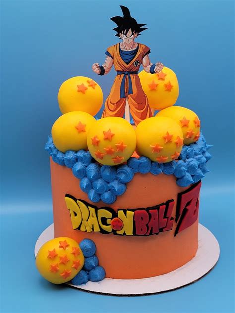 Dragonball Z Cake Dragonball Z Cake Goku Birthday Ball Birthday