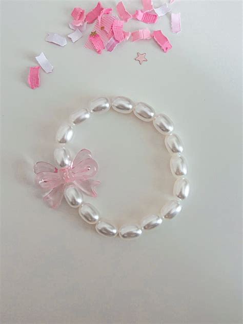 Coquette Pink Bow Coquette Bracelet Pink Bow Bracelet Pink Bows Pink