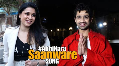 Abhishek Kumar Promote His Song Saanware With Mannara Chopra Youtube