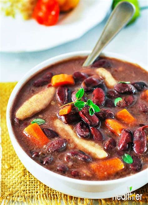 Jamaican Stew Peas With Dumplings Spinners Vegan Healthier Steps