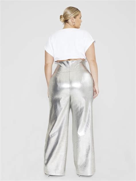 Plus Size Robyn Ultra High Rise Metallic Pants Gabi Fresh X Ftf