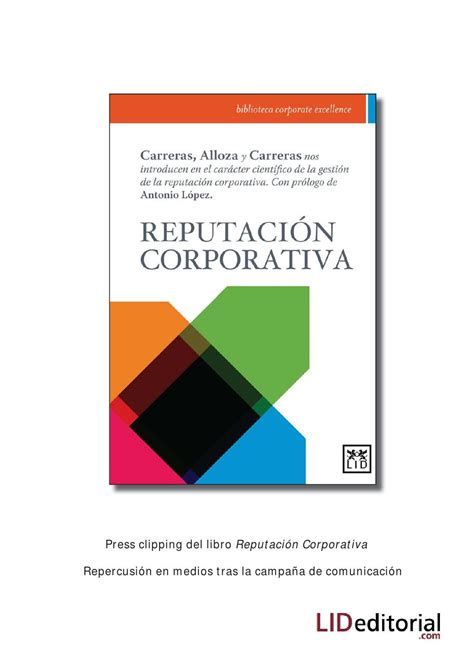 Reputación Corporativa Una Obra De La Biblioteca Corporate Excellence Carreras Alloza Y