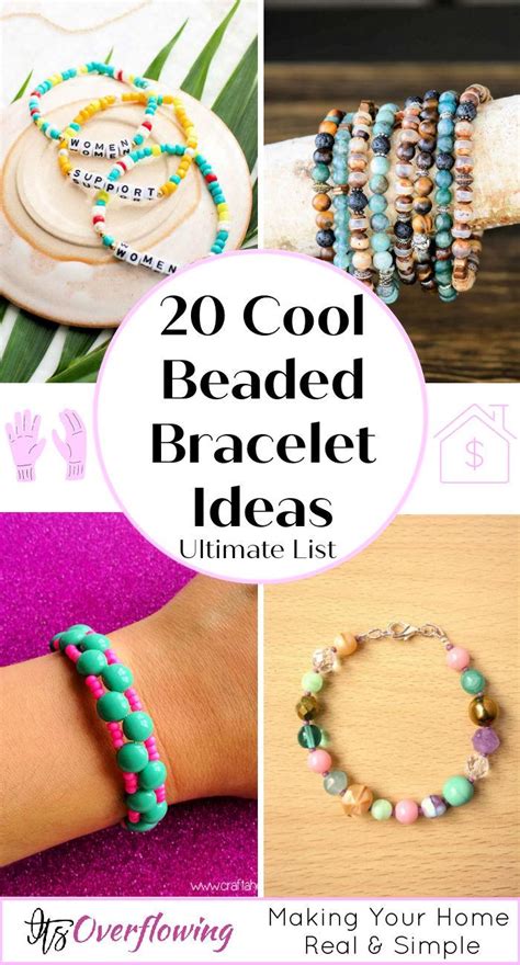 20 Cute Beaded Bracelet Ideas and Patterns