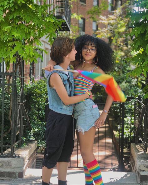 Wlw Couple 👩‍ ️‍💋‍👩 Pride Parade Lesbian Interracial Couple Pride