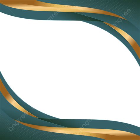 Gold Wave Abstract Vector PNG Images Abstract Gold Waves Border Frame