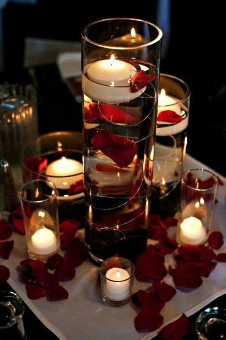 Romantic Table Setting Idea For Two Wedding Table Centerpieces Wedding Centerpieces Candle