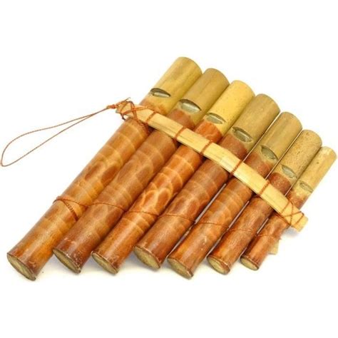 Flute De Pan Bambou Instrument Musique Bois Artisanat Panpipes Bamboo