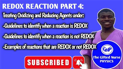 How To Identify When A Reaction Is REDOX Or Not From An Equation REDOX