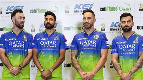 Royal Challengers Bengaluru (RCB) unveil their new green jersey ahead ...