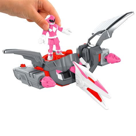 Imaginext Power Rangers Pink Ranger & Pterodactyl Zord - Walmart.com