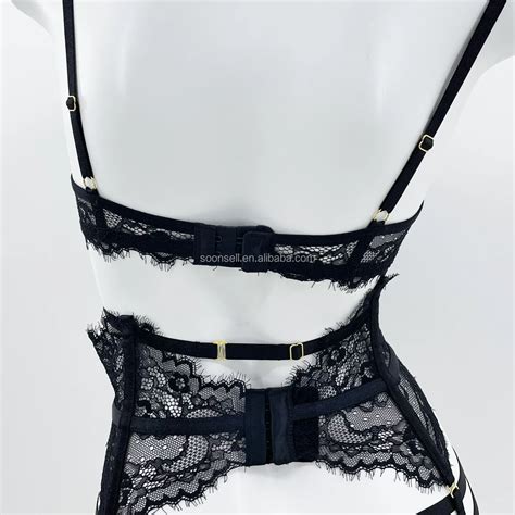 Sets Lot Free Shipping Women Sexy Lingerie Four Piece Set Women See Through Underwear With