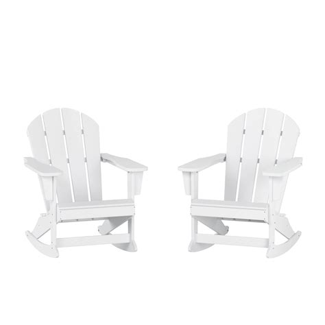 Westintrends Malibu Outdoor Rocking Chair Set Of 2 All Weather