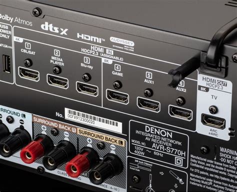 AVR-S770H - 7.2 Ch. 75W 8K AV Receiver with HEOS® Built-in | Denon ...