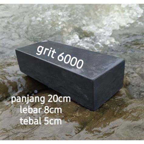 Jual BATU ASAHAN PISAU GOLOK BATU ALAM ASLI GRIT 6000 UKURAN 20x8x5