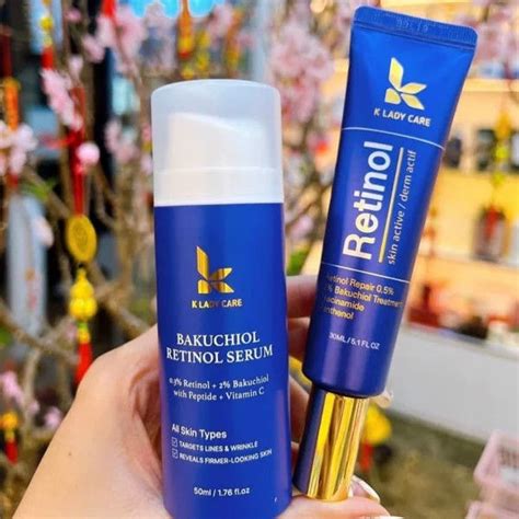 Combo serum kem dưỡng retinol bakuchiol 2 K Lady Care Lazada vn