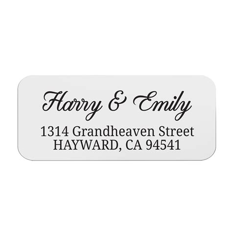 Custom Return Address Label Wedding Stickers Xoxokristen