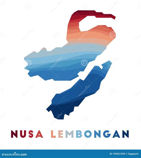 Nusa Lembongan map. stock vector. Illustration of lembongan - 193551339