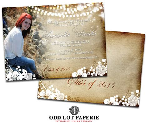 Vintage Graduation Invitations