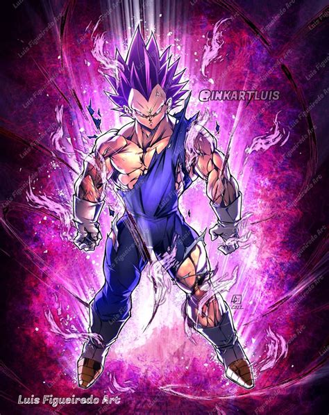 Vegeta Ultra Ego Commission By Inkartluis On Deviantart Dragon Balls Dragon Ball Super