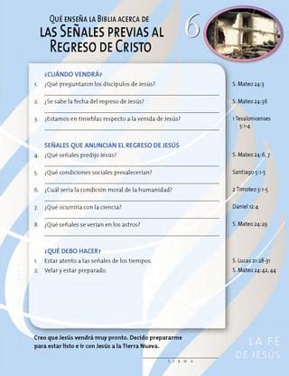 Las Se Ales Previas Al Regreso De Cristo Curso B Blico La Fe