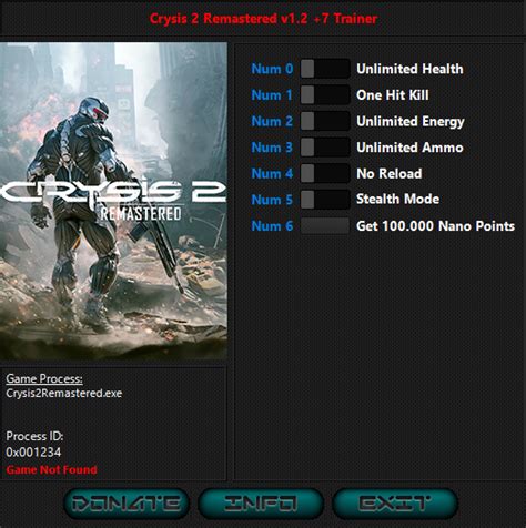 Cheats Crysis 2 Remastered Trainer 13 1 2