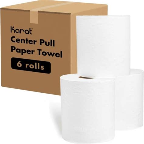 2 Ply Center Pull Paper Towels White 600 Sheetsroll Case Of 6 Rolls