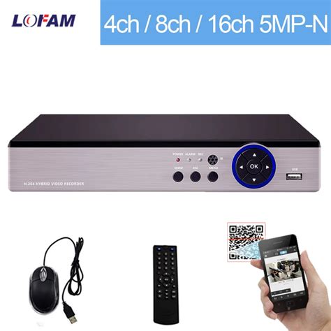 LOFAM 5MP DVR NVR 8CH 16CH 4CH Security DVR For CCTV AHD Analog IP