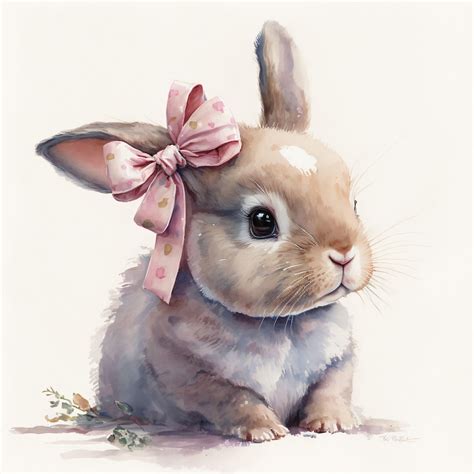 Cute Bunny Rabbit Wall Art for Children's Room Canvas, Metal, Acrylic ...