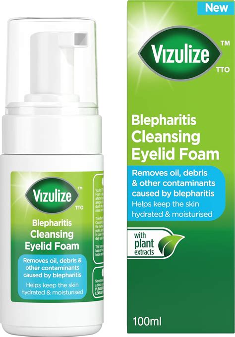 Vizulize Blefaritis Espuma De Tapa Para Ojos 100 Ml Para Eliminar