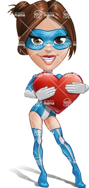 Super Woman Cartoon Vector Hero Character Love Graphicmama