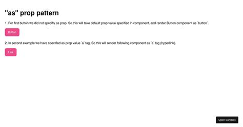 As Prop In React Codesandbox