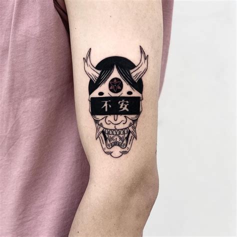 30+ Oni Mask Tattoo Ideas & Trending Drawings - 100 Tattoos