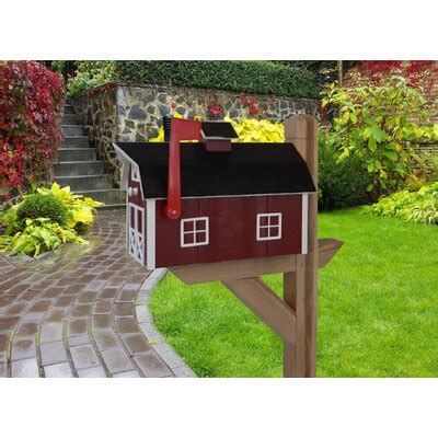 Amish Mailbox Handmade Dutch Barn Style Mailbox Reviews Wayfair