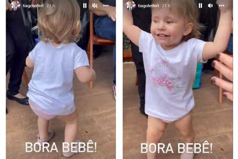 Tiago Leifert Mostra A Filha Dan Ando E Se Diverte Bora Beb