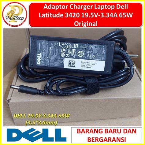 Jual Adaptor Charger Laptop Dell Latitude 3420 19 5V 3 34A 65w Shopee