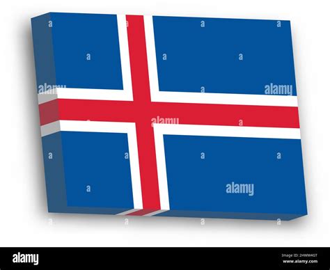 3D Vector Flag Of Iceland Stock Vector Image Art Alamy