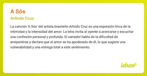Letra De Arlindo Cruz A Sós - Significado de la canción A SÓS (PART. ARLINDINHO) (Arlindo Cruz ...