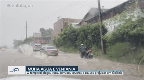 Chuva Alaga Avenidas E Derruba árvores E Até Muro De Terreno Em Goiânia