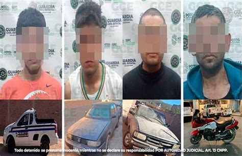 Detienen 4 presuntos ladrones de vehículos