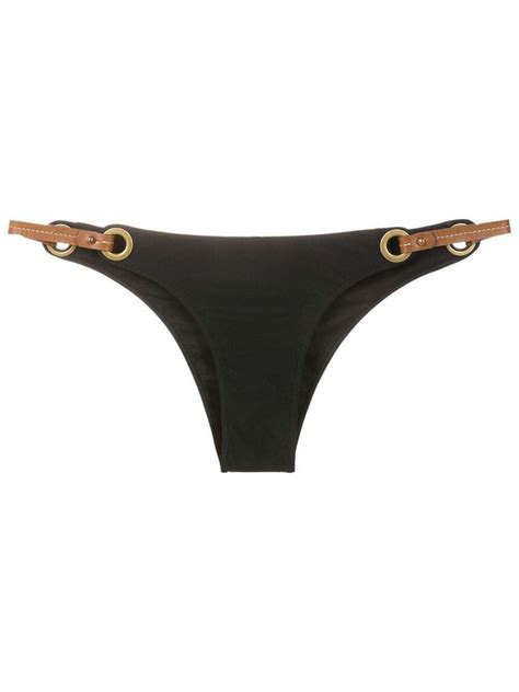 Lenny Niemeyer Alca Detalhe Ilhos Bikini Bottoms Black Editorialist