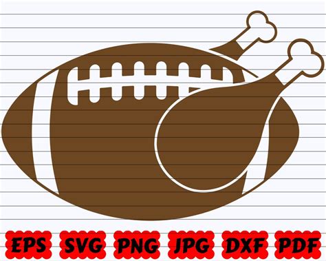 Thanksgiving Turkey Football Svg Thanksgiving Svg Turkey Football Svg