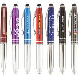 Promotional Brando Shiny Stylus Pen From Fluid Branding Metal Pens