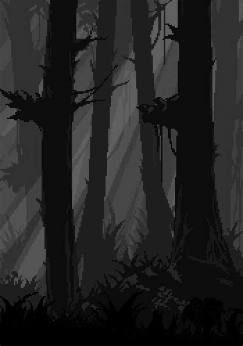 Pin By Kaden On Monochrome Pixel Art Landscape Pixel Art Background