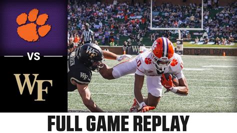 Clemson Vs Wake Forest Full Game Replay Acc Football Youtube