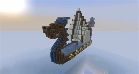 Dragon Viking Boat Minecraft Project