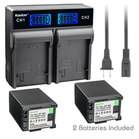 Kastar Battery Lcd Rapid Charger For Canon Bp Bp Canon Xa